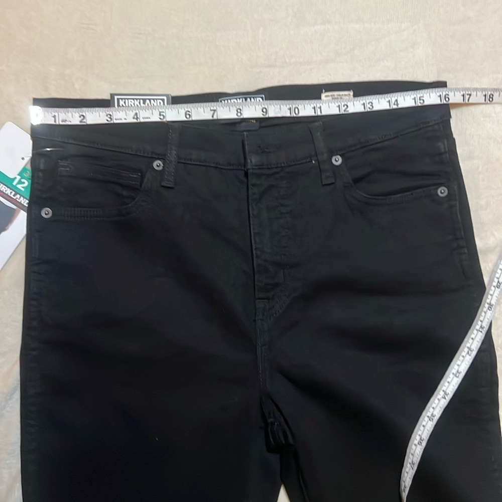 NWT Kirkland High-Rise Skinny Black Jeans Stretch Tencel sz 12 - Picture 5 of 9